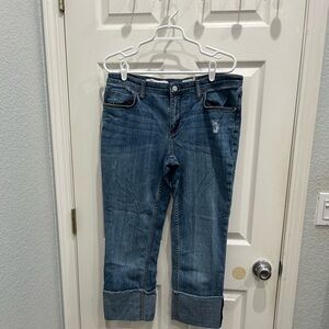 Pilcro and the Letterpress Ankle-Length Denim Jeans